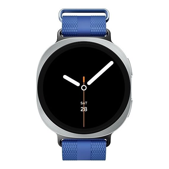 Galaxy Watch 8 | 44 мм | Silver | Athleisure/Blue | S/M, Тип ремешка : Athleisure, Размер корпуса : 44 мм, Цвет: Silver, Цвет ремешка: Blue, Размер ремешка : S/M, Подключение часов : Bluetooth / Wi-Fi, изображение 3